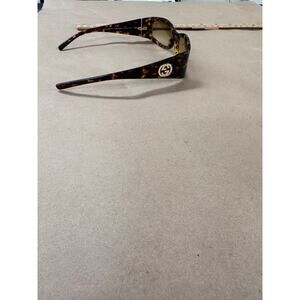 Gucci Tortoise Shell and Rhinestone Logo GG Sunglasses